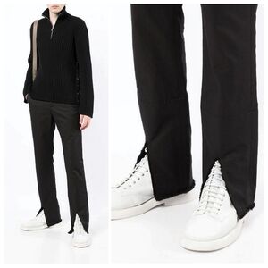 Dion Lee Fray Trim Trousers Size US 8 Quiet Luxury Streetwear Whimsigoth